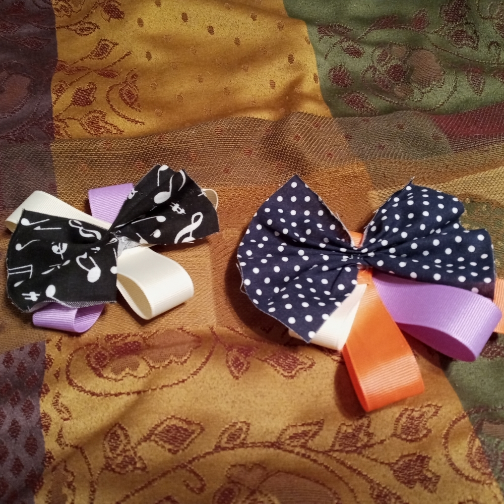 Hand crafted girls barrettes